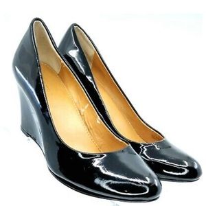 J Crew- Patent Leather Wedge - NWOT
